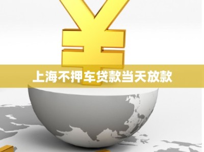 上海不押車貸款當(dāng)天放款