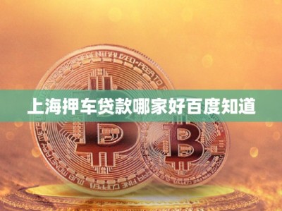 上海押車貸款哪家好百度知道